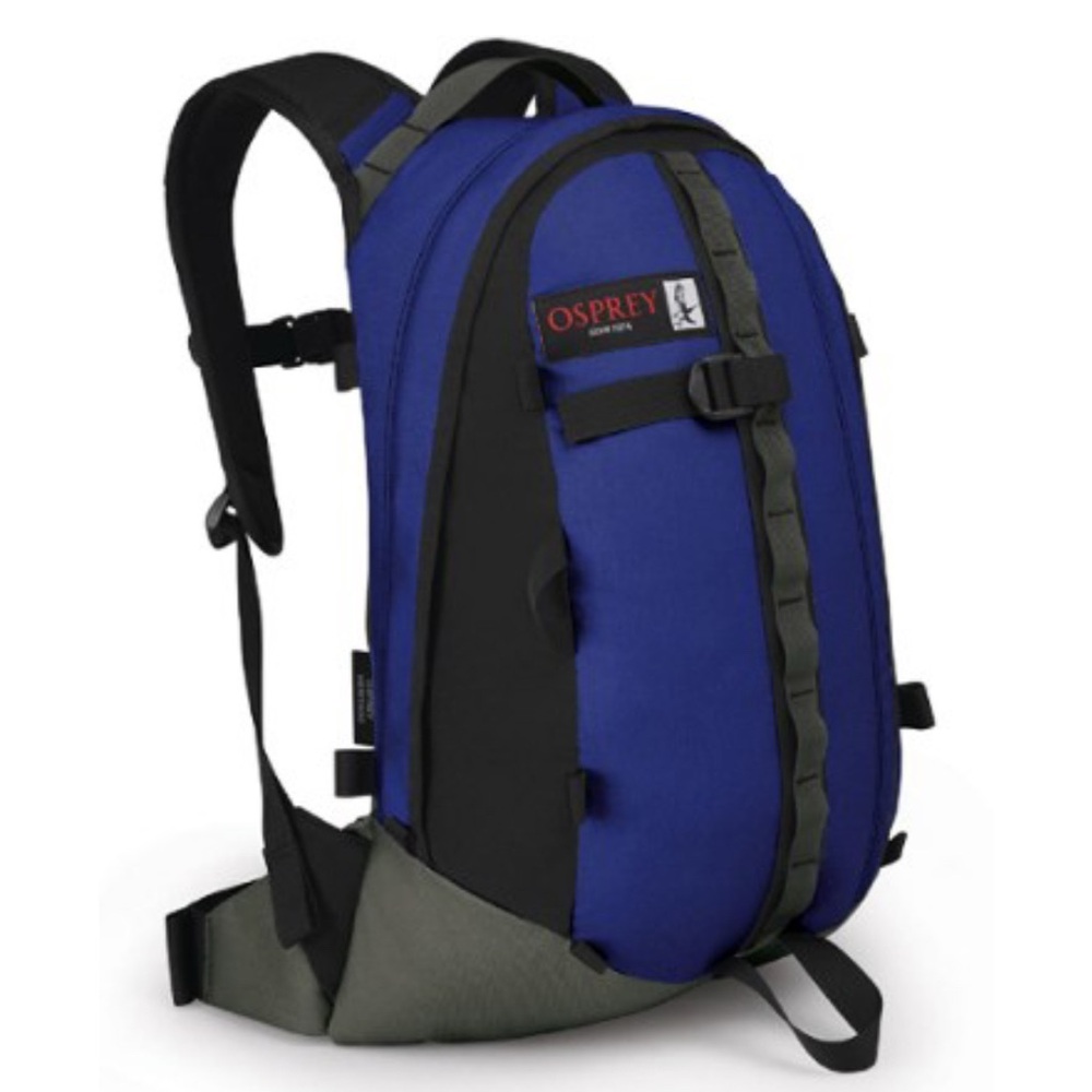Osprey Simplex Blue and Black Backpack with Padded Straps